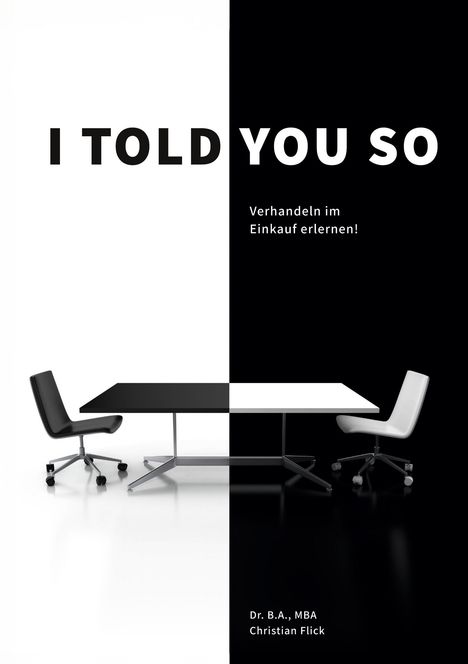 Christian Flick: I told you so, Buch