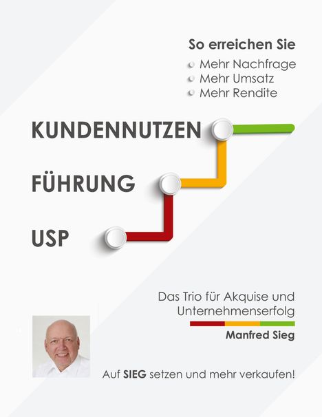 Manfred Sieg: Kundennutzen. Führung. USP, Buch