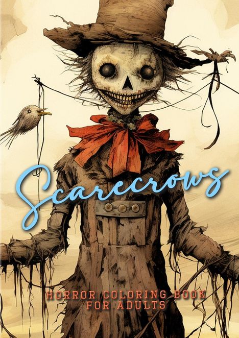 Monsoon Publishing: Scarecrows Horro Coloring Book for Adults, Buch