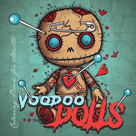 Monsoon Publishing: Voodoo Dolls Coloring Book for Adults, Buch