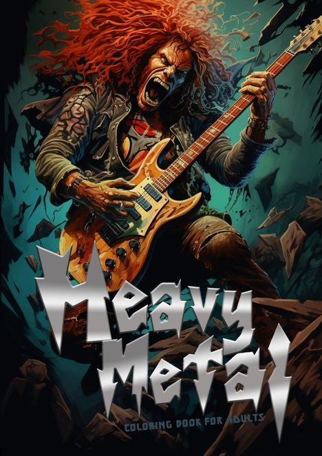 Monsoon Publishing: Heavy Metal Coloring Book for Adults, Buch