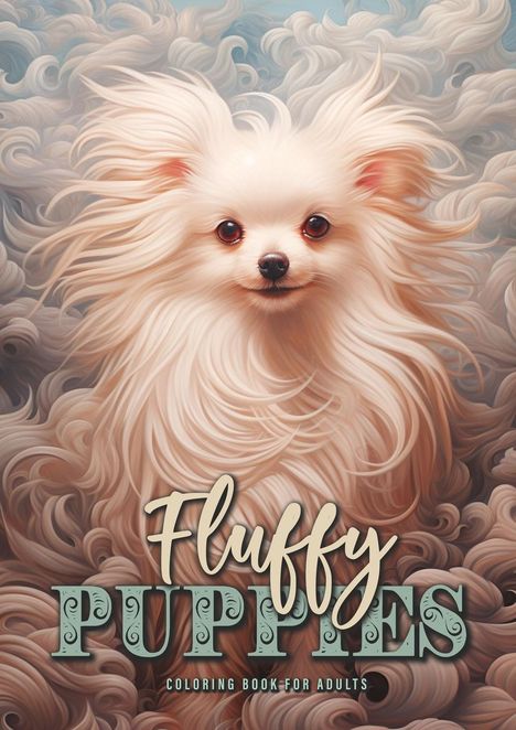 Monsoon Publishing: Fluffy Puppies Coloring Book for Adults, Buch