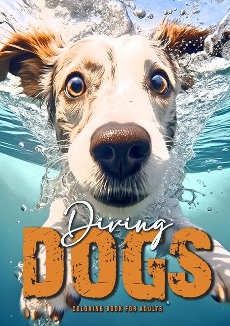 Monsoon Publishing: Diving Dogs Coloring Book for Adults, Buch