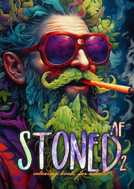 Monsoon Publishing: Stoned AF Coloring Book for Adults Vol. 2, Buch