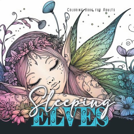 Monsoon Publishing: Sleeping Elves Coloring Book for Adults, Buch