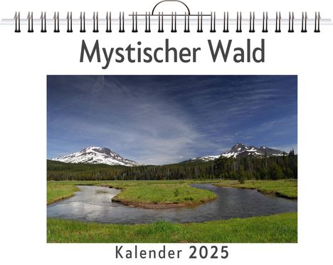 Ella Krause: Mystischer Wald - (Wandkalender 2025, Kalender DIN A4 quer, Monatskalender im Querformat mit Kalendarium, das perfekte Geschenk), Kalender