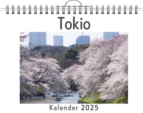 Samuel Müller: Tokio - (Wandkalender 2025, Kalender DIN A4 quer, Monatskalender im Querformat mit Kalendarium, das perfekte Geschenk), Kalender