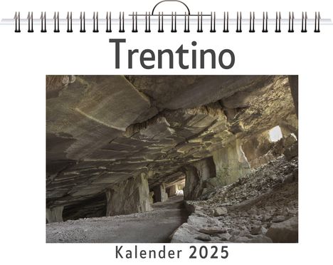 Nele Fischer: Trentino - (Wandkalender 2025, Kalender DIN A4 quer, Monatskalender im Querformat mit Kalendarium, das perfekte Geschenk), Kalender