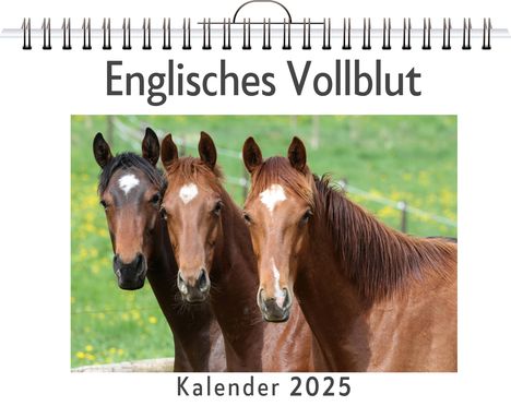 Jonah Becker: Englisches Vollblut, Kalender