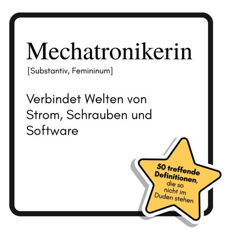 Julian Huber: Mechatronikerin, Buch