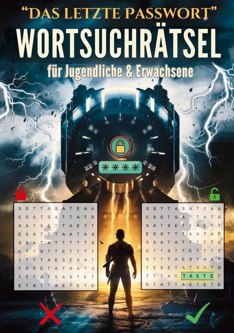 Mindy-Anna Stones: "Das letzte Passwort" - WORTSUCHRÄTSEL für Jugendliche & Erwachsene, Buch
