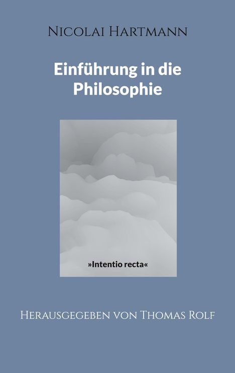 Nicolai Hartmann: Einführung in die Philosophie, Buch