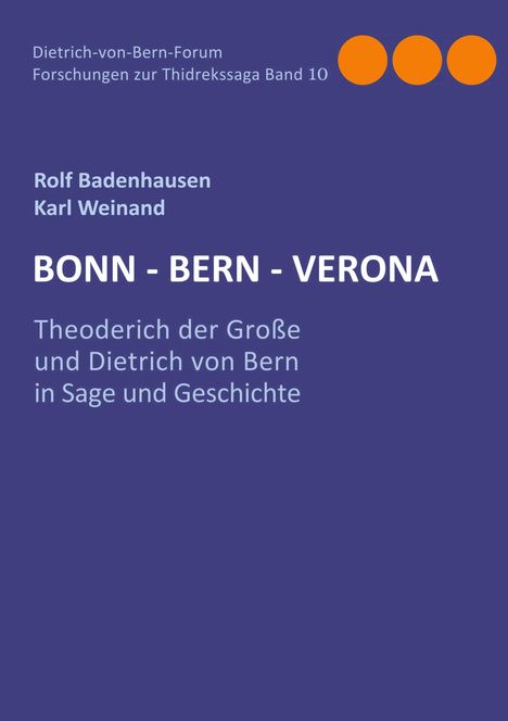 Rolf Badenhausen: Bonn-Bern-Verona, Buch