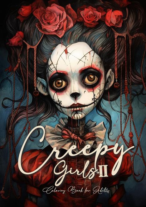 Monsoon Publishing: Creepy Girls Coloring Book for Adults 2, Buch