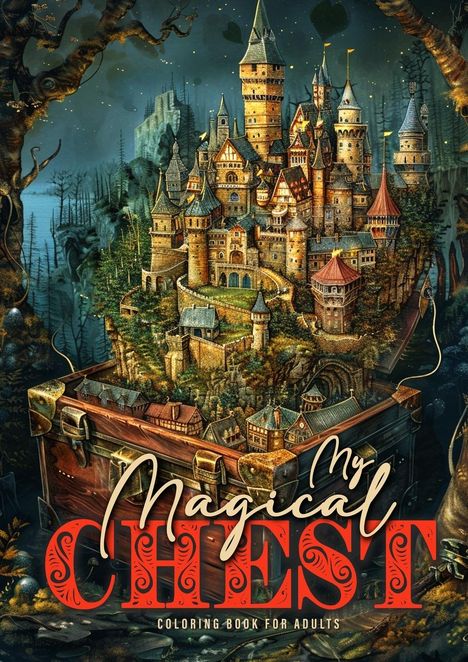 Monsoon Publishing: My magical Chest Coloring Book for Adults, Buch