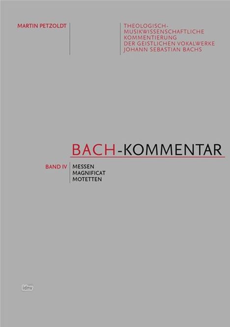 Bach-Kommentar, Band IV, Buch