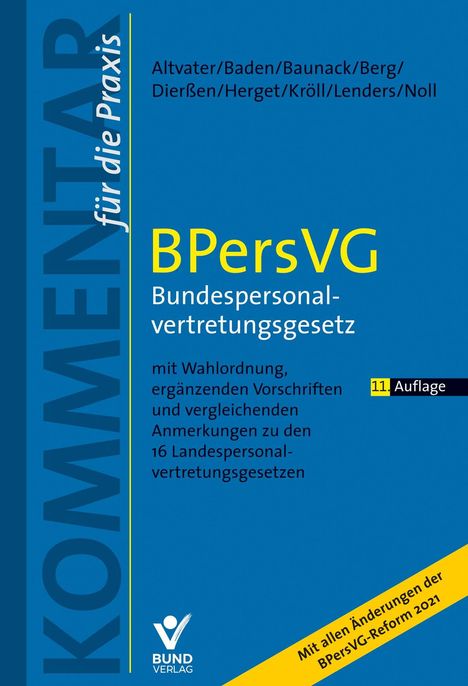 Lothar Altvater: BPersVG - Bundespersonalvertretungsgesetz, Buch