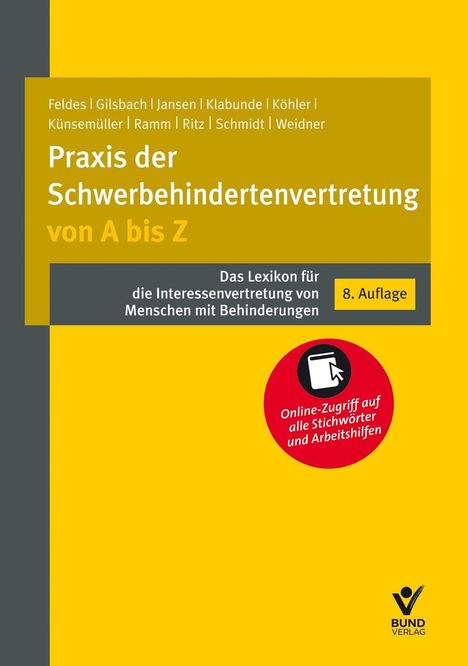 Werner Feldes: Praxis der Schwerbehindertenvertretung von A bis Z, Buch