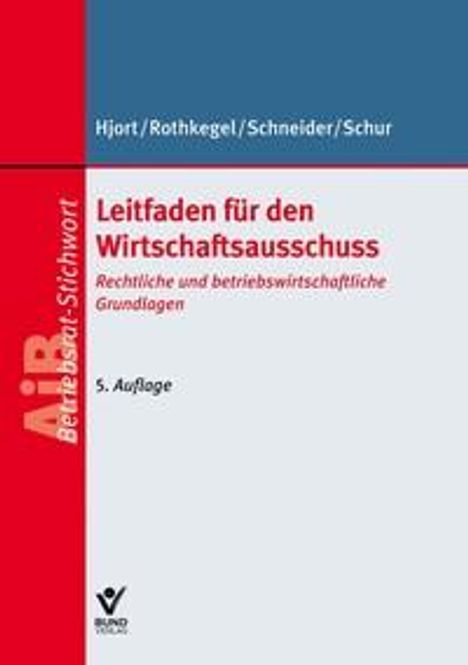 Jens Peter Hjort: Leitfaden für den Wirtschaftsausschuss, Buch