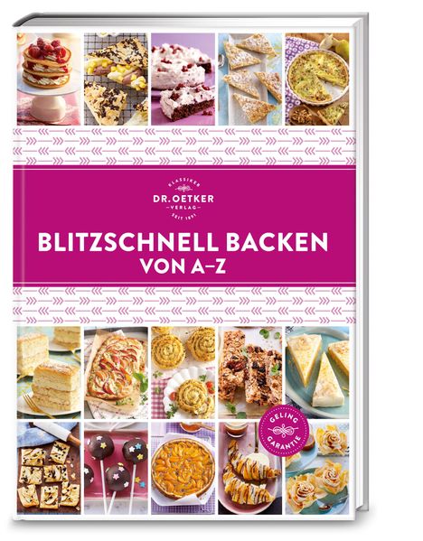 Oetker: Blitzschnell Backen von A-Z, Buch