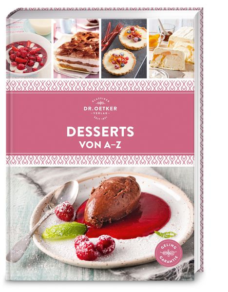 Oetker Verlag: Desserts von A-Z, Buch