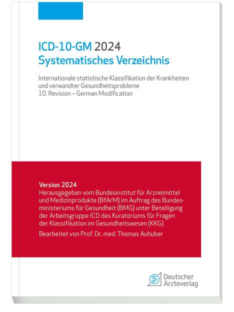ICD-10-GM 2024 Systematisches Verzeichnis, Buch