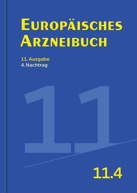 Europäisches Arzneibuch 11. Ausgabe, 4. Nachtrag, Buch