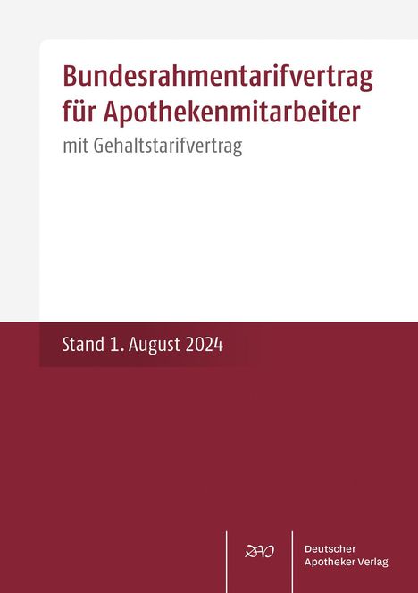 Bundesrahmentarifvertrag für Apothekenmitarbeiter, Buch