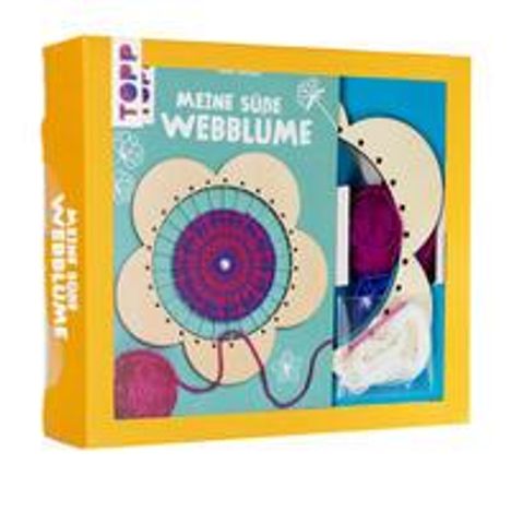 Sabine Heintzen: Kreativ-Set Meine süße Webblume (Buch + Material), Buch