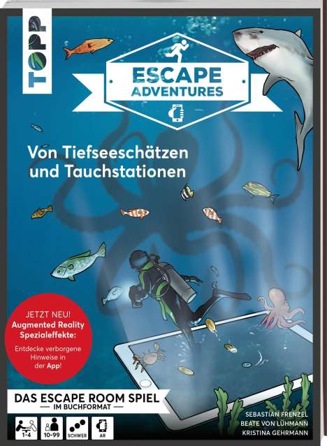 Sebastian Frenzel: Escape Adventures AR - Augmented Reality. Von Tiefseeschätzen und Tauchstationen, Buch