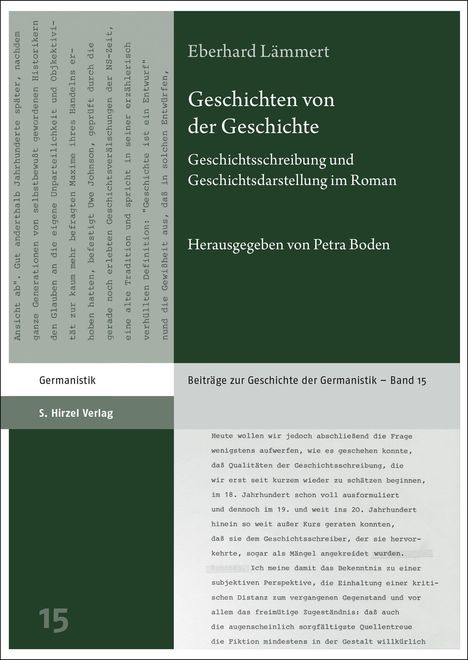 Eberhard Lämmert: Geschichten von der Geschichte, Buch