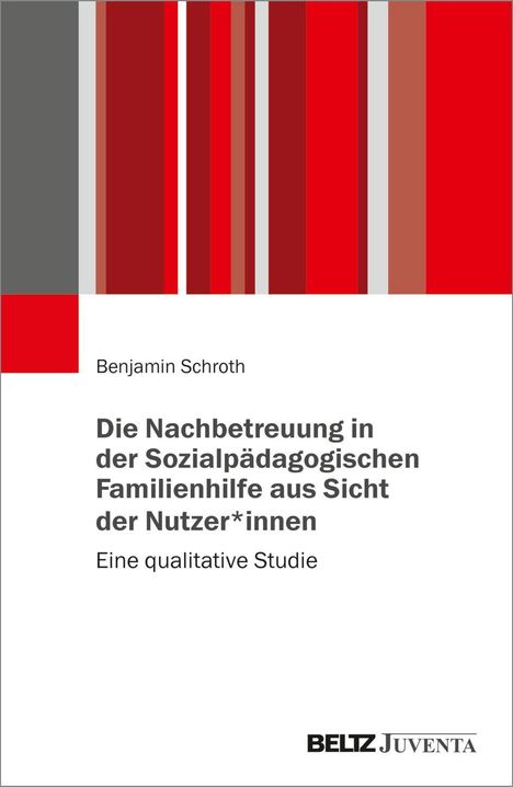 „Die Nachbetreuung in der Sozialpädagogischen Familienhilfe aus Sicht der Nutzer*innen. Eine qualitative Studie.“ Oben bunt.