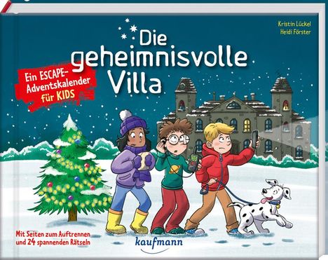 Kristin Lückel: Die geheimnisvolle Villa - Ein Escape-Adventskalender für Kids, Buch