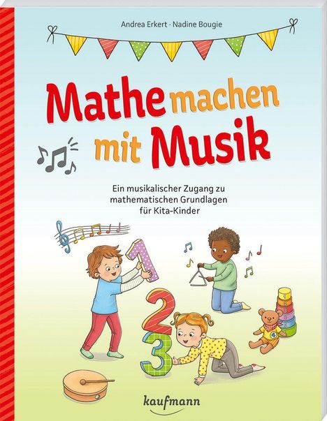 „Mathe machen mit Musik“ - Ein musikalischer Zugang zu mathematischen Grundlagen für Kita-Kinder. Drei Kinder spielen.