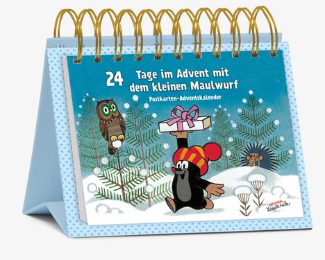 Postkarten-Adventskalender "24 Tage im Advent mit dem kleinen Maulwurf", Kalender