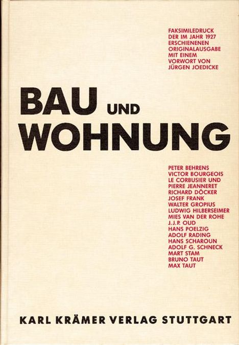 Bau und Wohnung, Buch