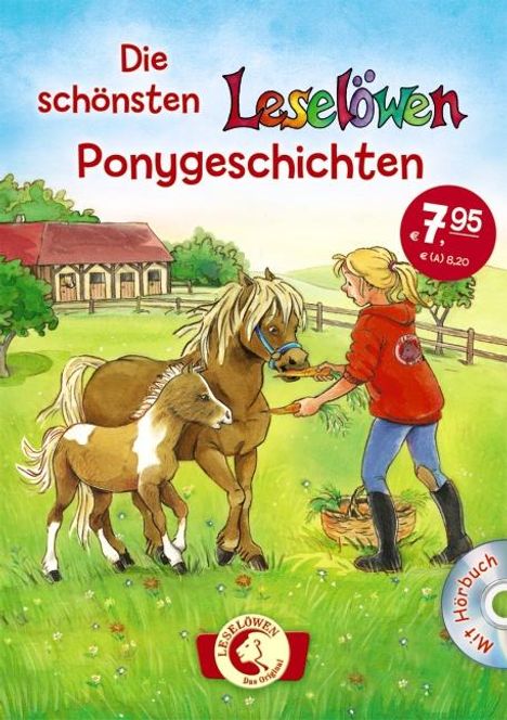 Die schönsten Leselöwen-Ponygeschichten mit Hörbuch, Buch