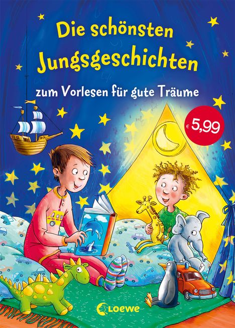 Die schönsten Jungsgeschichten zum Vorlesen für gute Träume, Buch