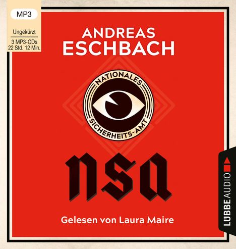 Andreas Eschbach: NSA - Nationales Sicherheits-Amt, 3 MP3-CDs