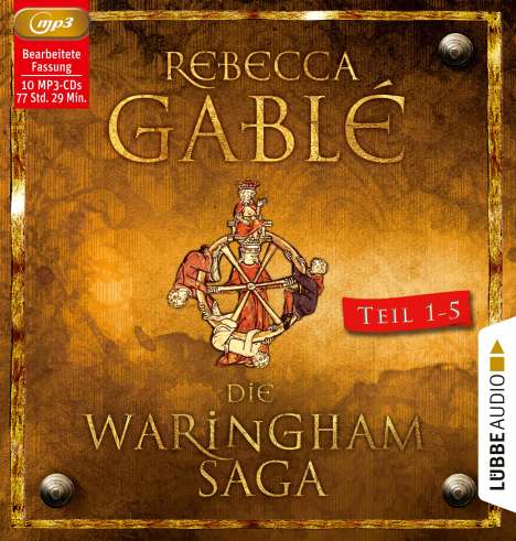 Rebecca Gablé: Die Waringham-Saga - Teil 1-Teil 5, 10 MP3-CDs
