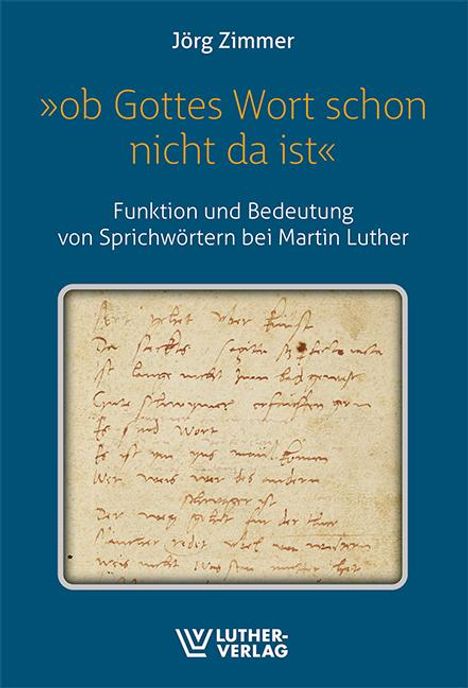 Jörg Zimmer: 'Ob Gottes wort schon nicht da ist', Buch