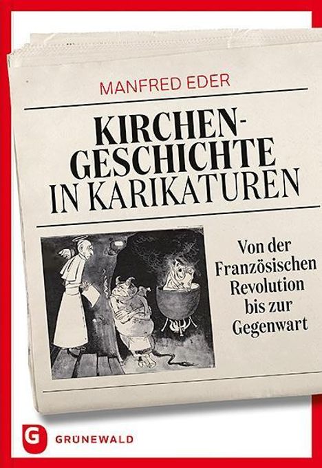 Manfred Eder: Kirchengeschichte in Karikaturen, Buch