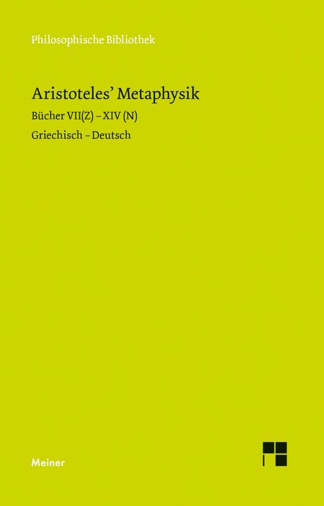 Aristoteles: Metaphysik, Buch