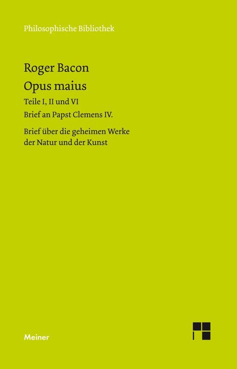 Roger Bacon: Opus maius, Buch