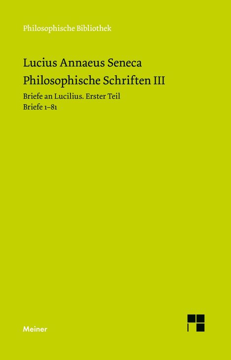 Seneca: Philosophische Schriften III, Buch