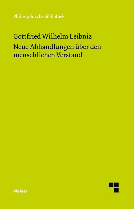 Gottfried Wilhelm Leibniz: Neue Abhandlungen über den menschlichen Verstand, Buch