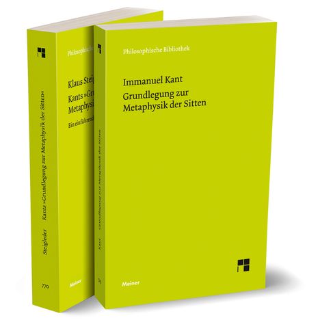 Immanuel Kant: Grundlegung zur Metaphysik der Sitten + Kommentar (Set), Buch