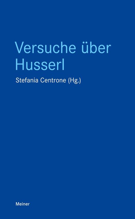 Versuche über Husserl, Buch