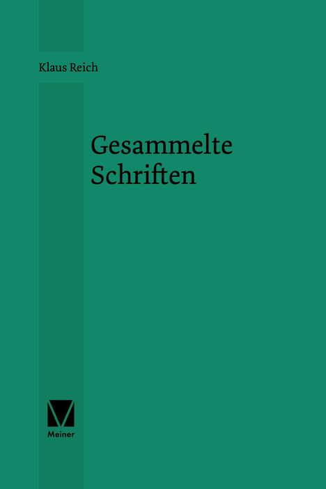 Klaus Reich: Gesammelte Schriften, Buch