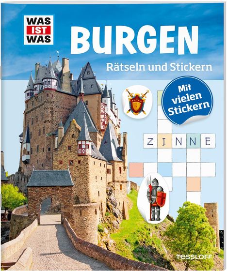 Lisa Hebler: Rätseln und Stickern: Burgen, Buch